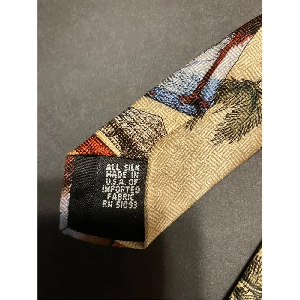 Tropical‎ Prink Silk Tie